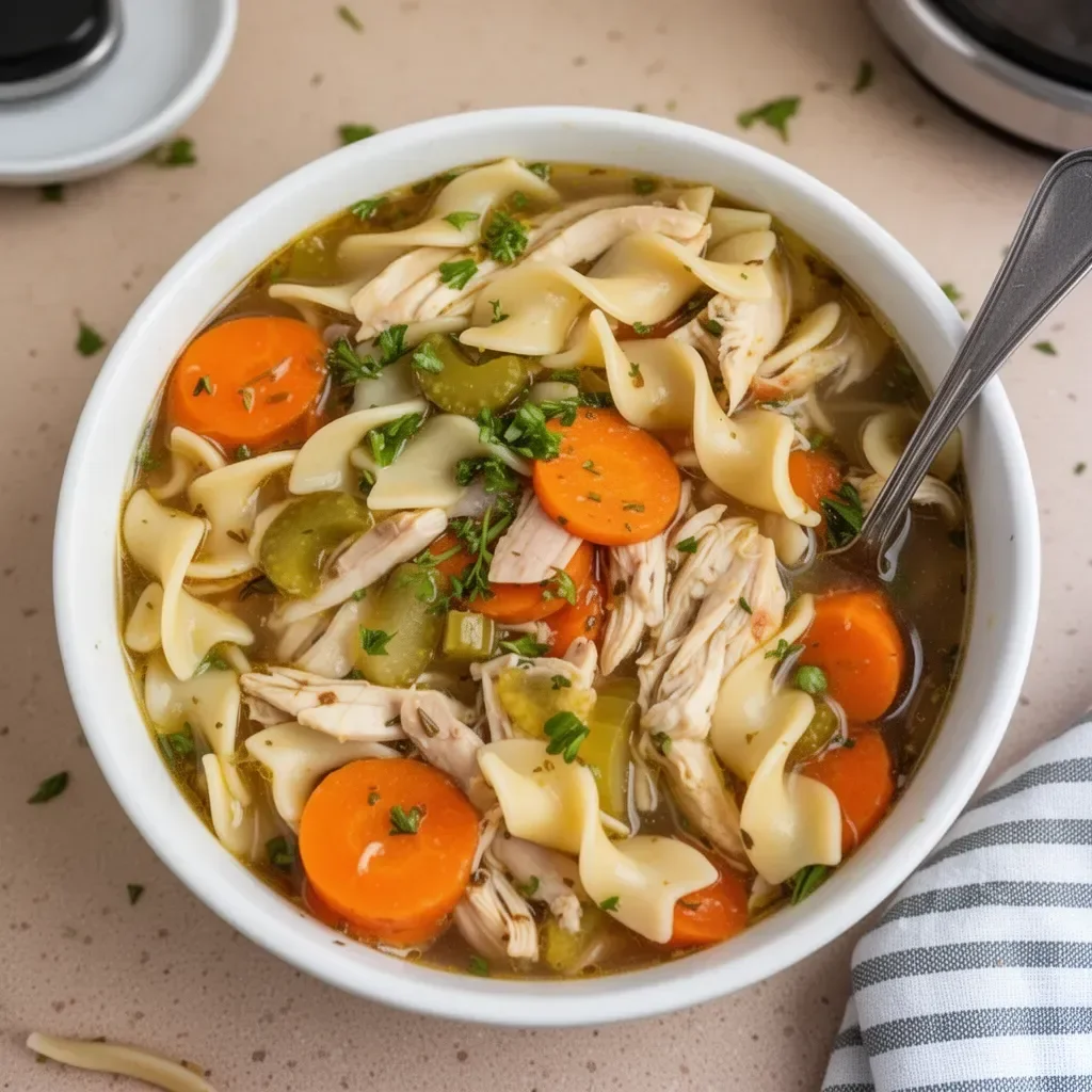 Easy Rotisserie Chicken Noodle Soup