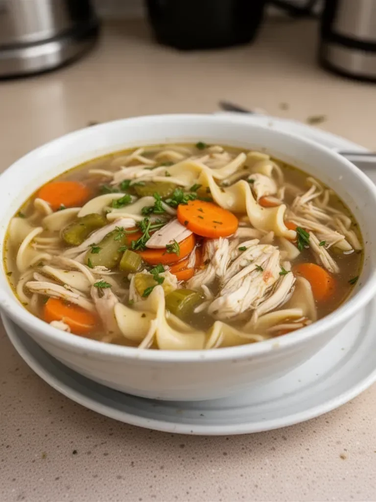 Easy Rotisserie Chicken Noodle Soup