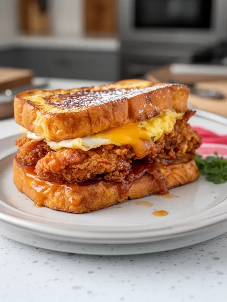French Toast Fried Chicken Sandwich 10 French Toast Fried Chicken Sandwich