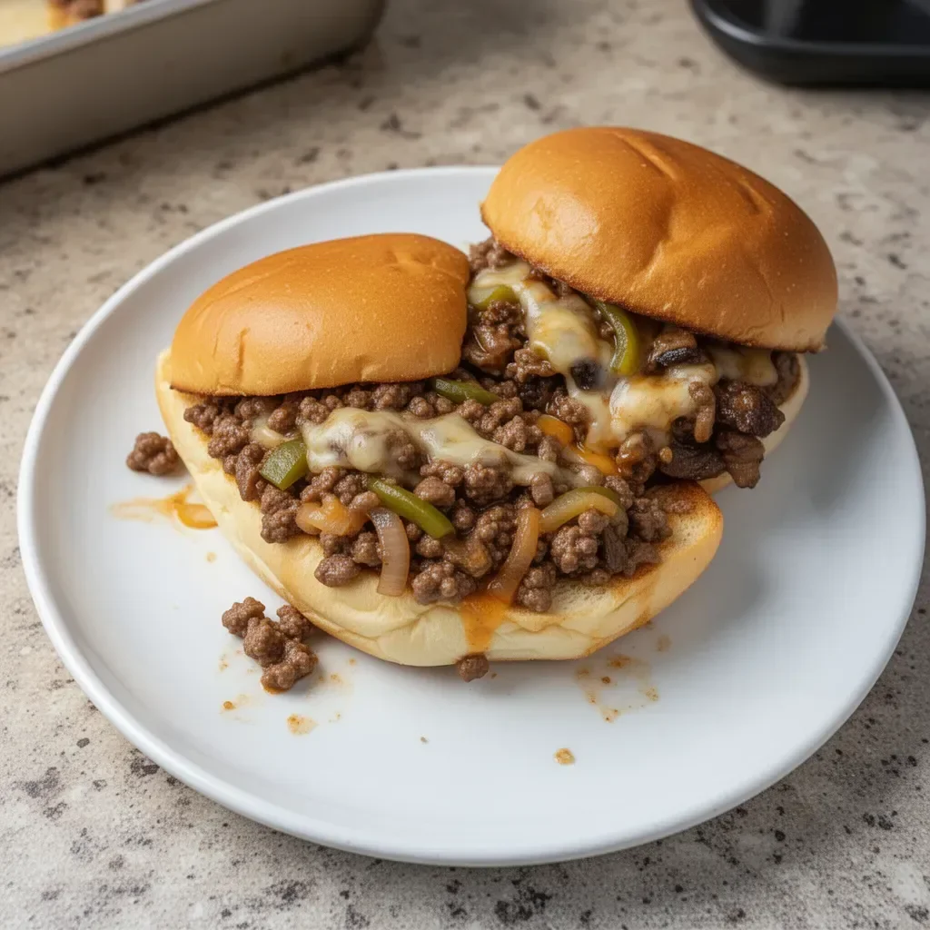 Gordon Ramsay Philly Cheesesteak Sloppy Joes (Ava-Style)