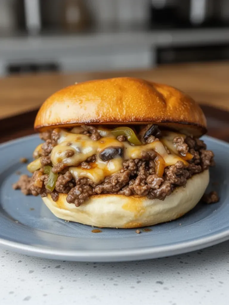 Gordon Ramsay Philly Cheesesteak Sloppy Joes (Ava-Style)