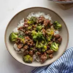 Ground Beef and Broccoli