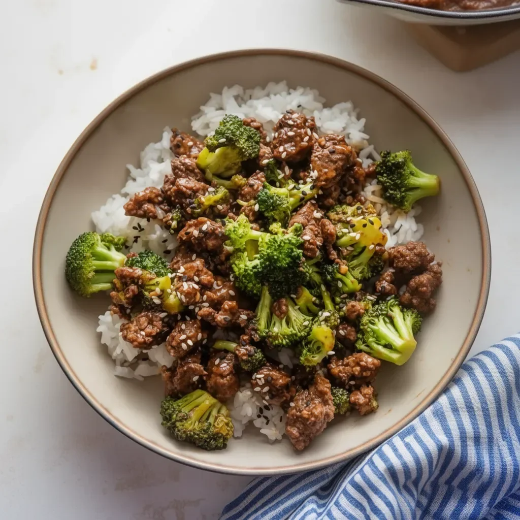 Ground Beef and Broccoli