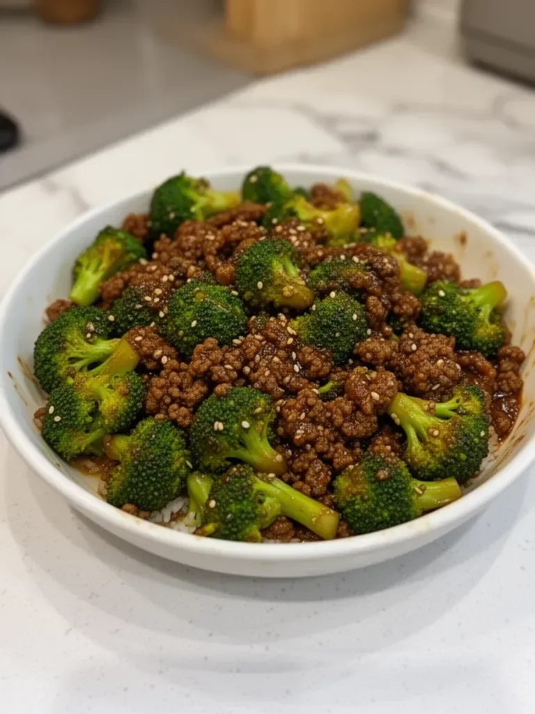 Ground Beef And Broccoli