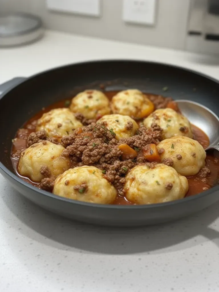 Ground Beef and Dumplings