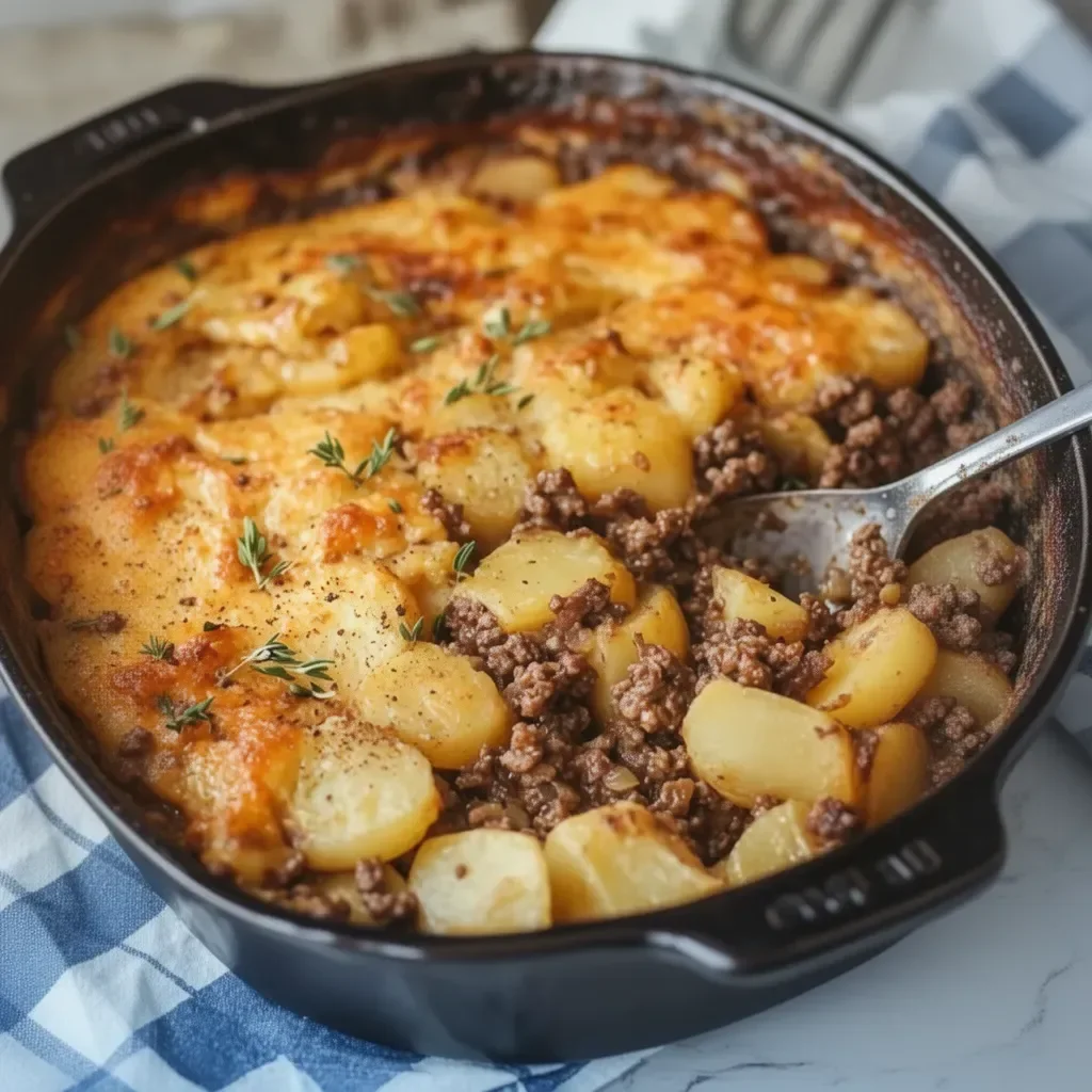 Hobo Casserole Rustic Ground Beef and Potato Bake