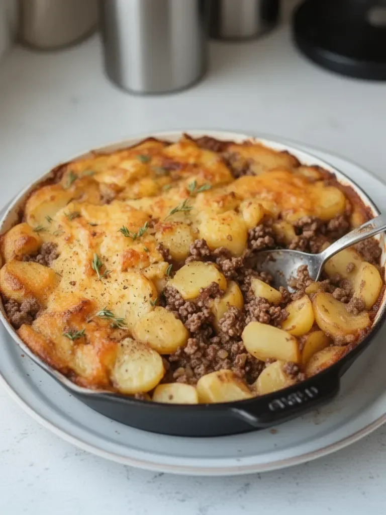 Hobo Casserole Rustic Ground Beef and Potato Bake