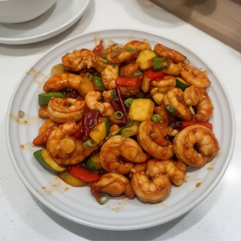 Kung Pao Shrimp Stir Fry