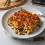 Low-Carb Bacon Cheeseburger Casserole