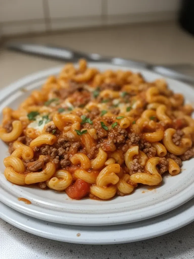 One Pot Beefaroni