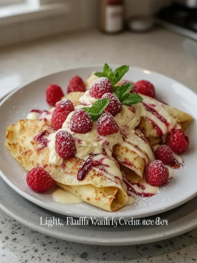 Raspberry Vanilla Cream Crepes – Light, Fluffy & Sweetly Decadent 10 Raspberry Vanilla Cream Crepes – Light, Fluffy & Sweetly Decadent