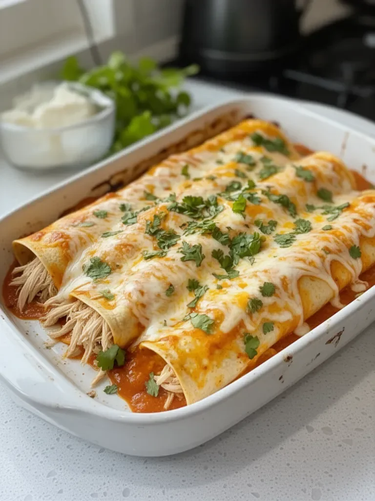 Rotisserie Chicken Enchiladas