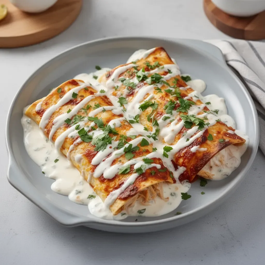 Rotisserie Chicken Sour Cream Enchiladas – Easy Creamy Weeknight Dinner