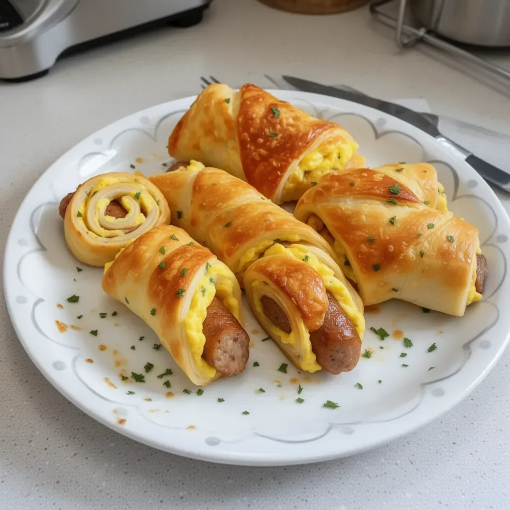 Sausage Egg Breakfast Roll-Ups – Quick & Easy Morning Treat! - mommyplates 16 Sausage Egg Breakfast Roll-Ups – Quick & Easy Morning Treat! – mommyplates