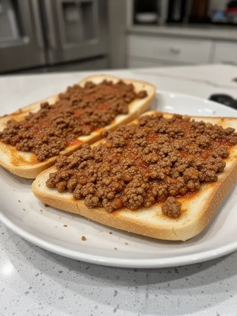 Sloppy Joe French Bread Slices 7 Sloppy Joe French Bread Slices
