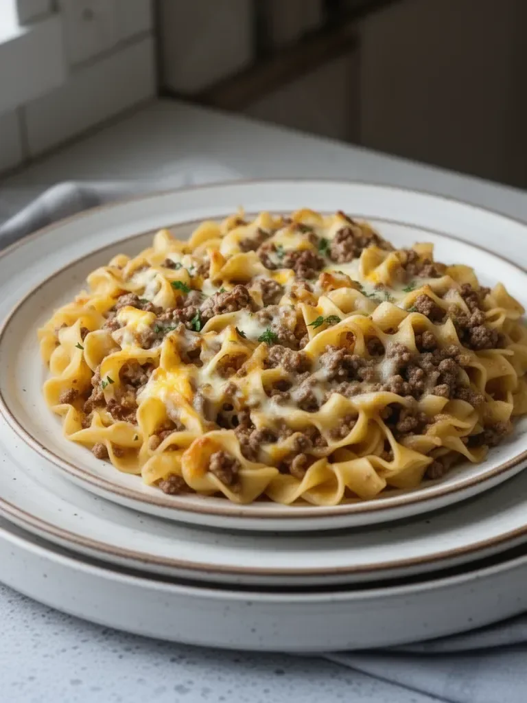 Sour Cream Beef Noodle Casserole