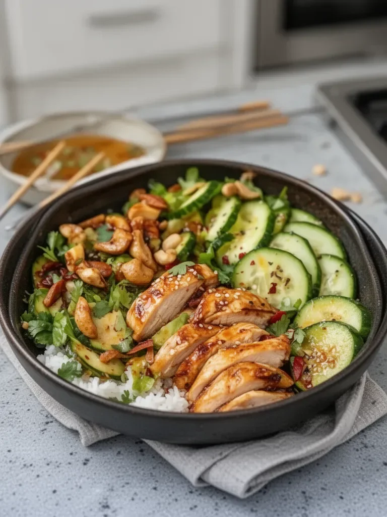 Sweet Chili Rotisserie Chicken Bowls